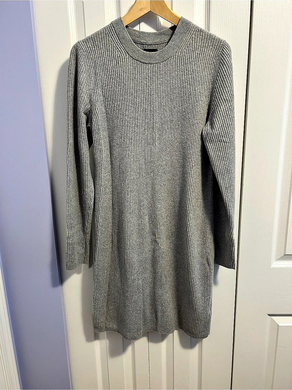 GAP Grey Ribbed Mini Dress Size XL Like New